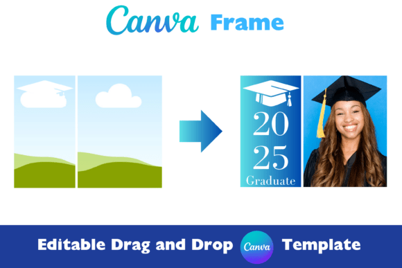 Download Graduate Canva Frame Photo Template - Graduate canva Collection