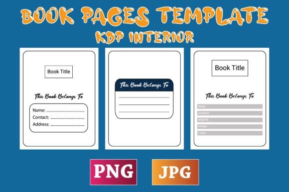 Download Book Pages Template, KDP Interior - Book pages template Collection